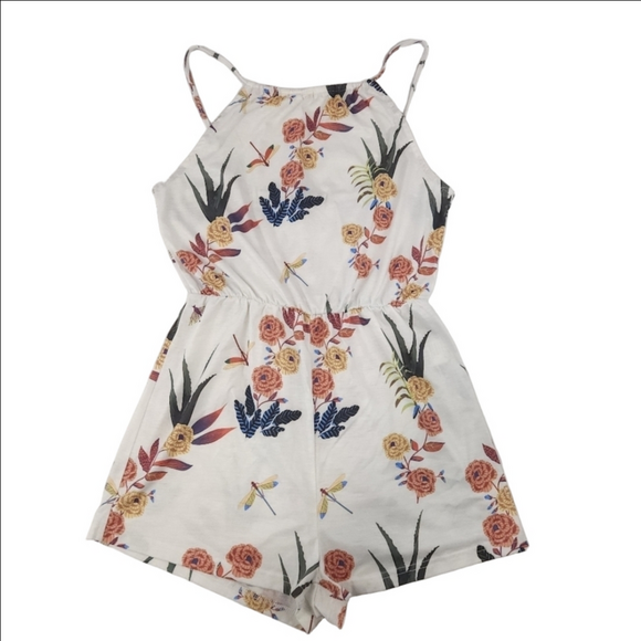 SHEIN Pants - Shein Floral Shorts Jumpsuit Size Small US 4